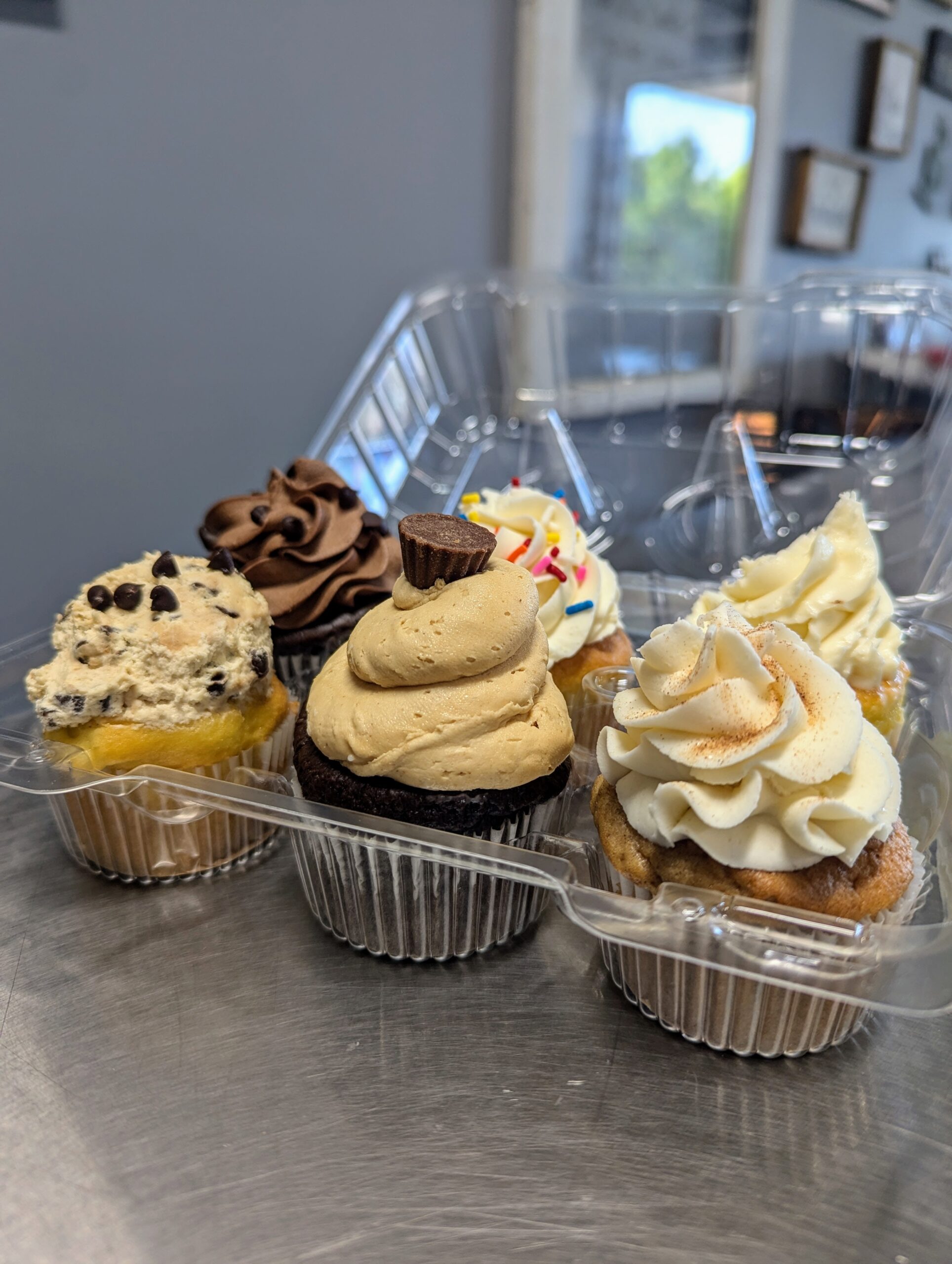 A selection of cupcakes from Joy's Cakery, purchased for BGW Construction LLC.