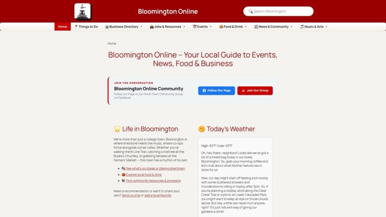 Bloomington Online
