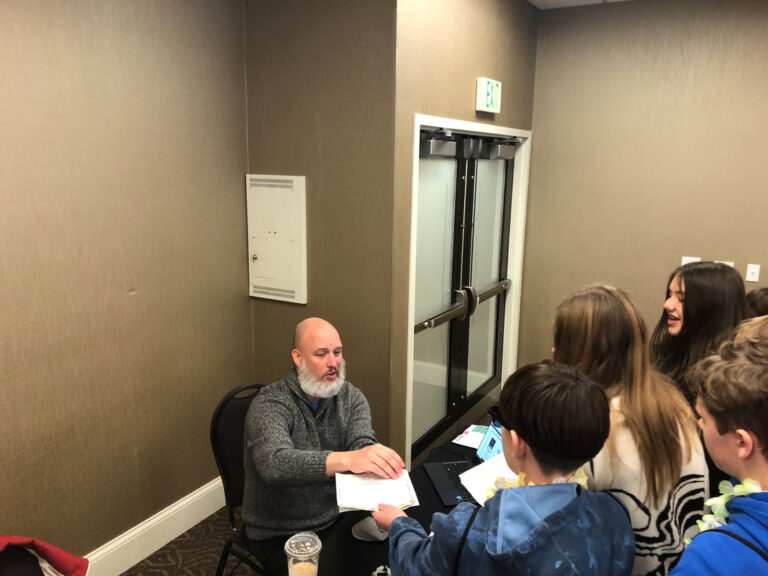 800 7th Graders Learning About Web Development, AI, Entrepreneurship, & More at The Greater Bloomington Chamber of Commerce Career Cruise